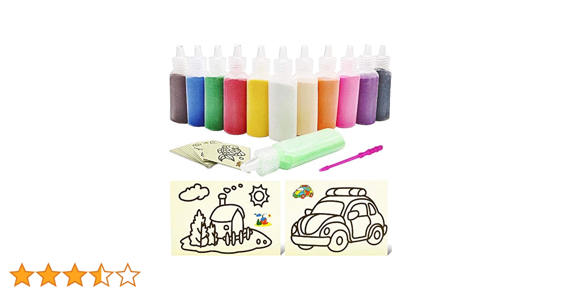 Amazon.co.jp: Zddaoole アートサンドキット 32個 - 12色の風光